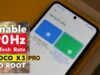 Cara mengatur Poco X3 Pro maksimal 90Hz saja, agar hemat baterai