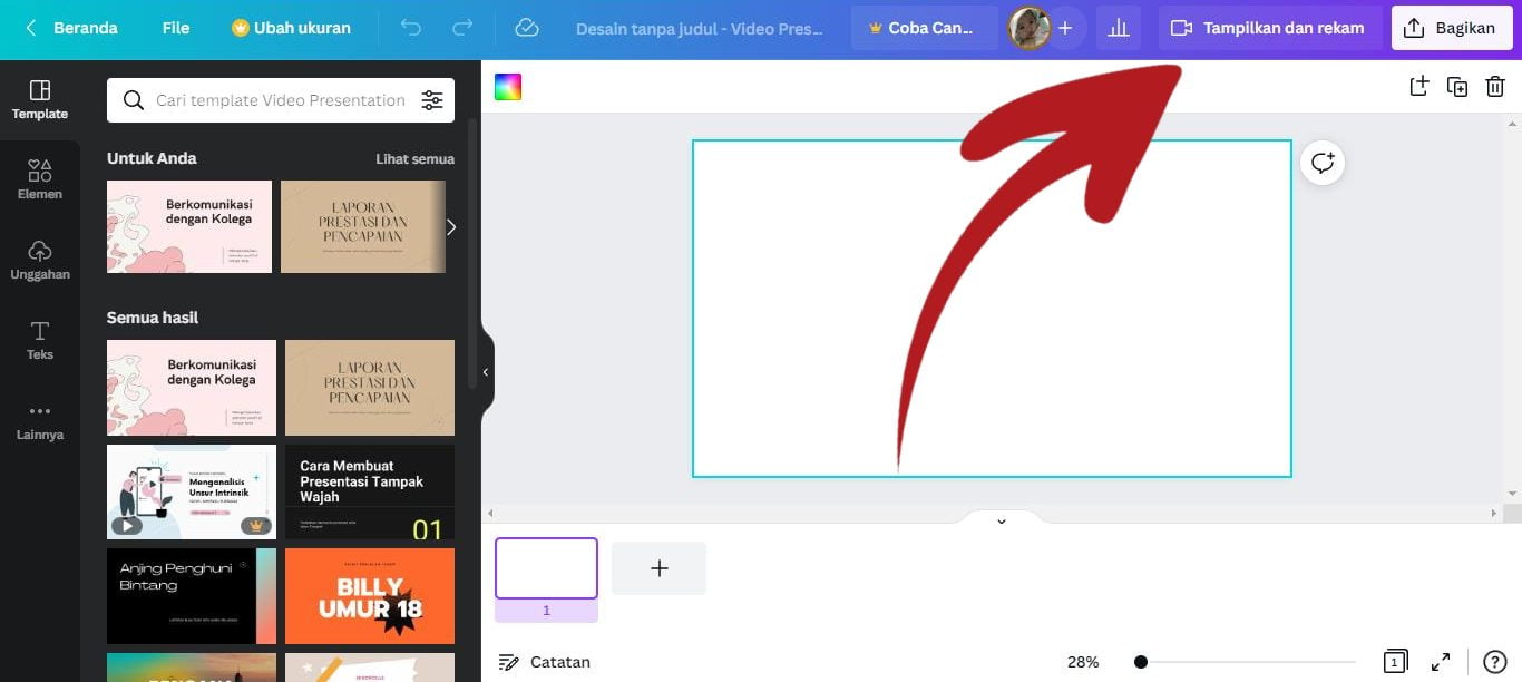 Cara Membuat Video Presentasi Dengan Wajah