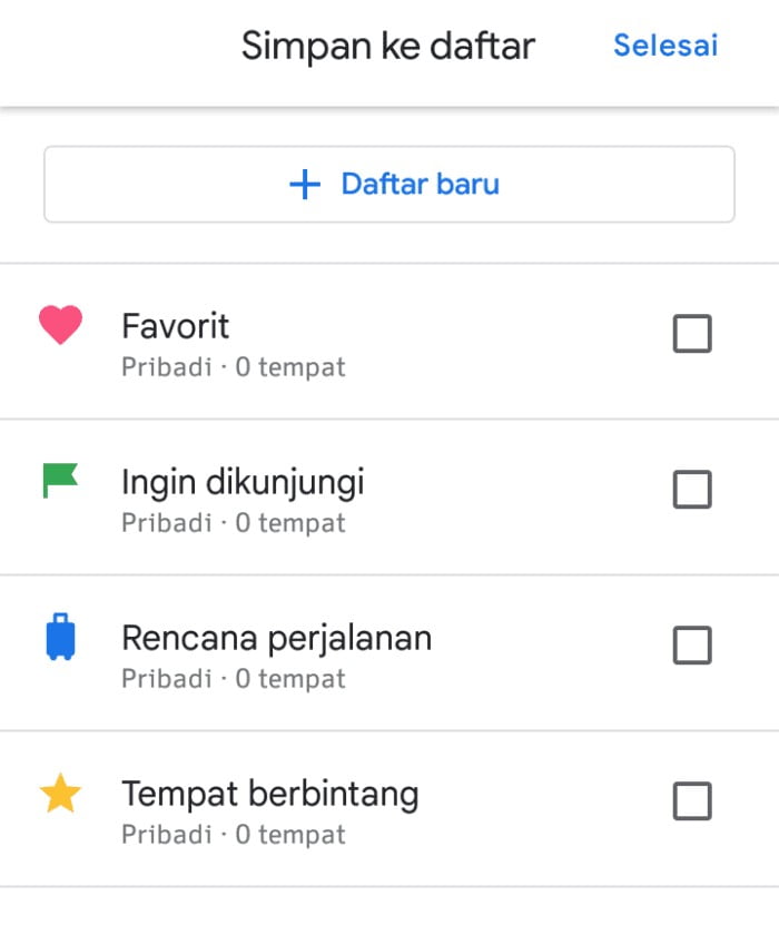 Simpan Tempat Favorit di Aplikasi Google Maps