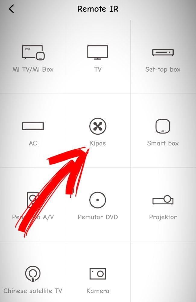 Aplikasi Remote Kipas Angin Cosmos